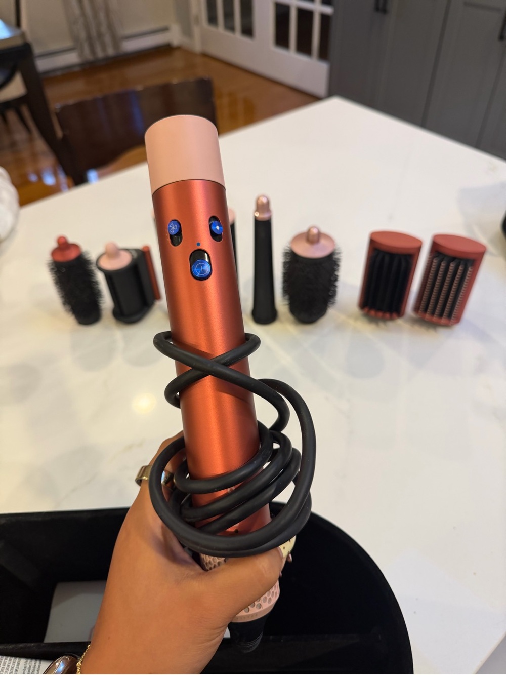 Dyson Hot Air Multi-Styler in Metallic Coral and Blush
